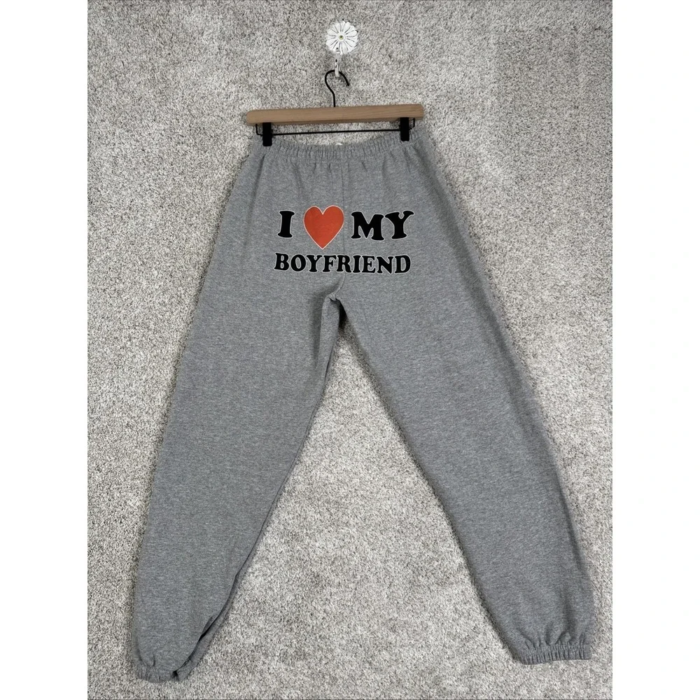 I‎ Love My Boyfriend Sweatpants - Small